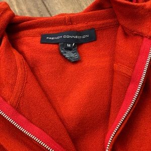 French Connection Hooded Zip-up sweater